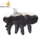 Thick end no tangle super wave lace frontal brazilian hair dubai