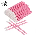 Disposable Lip Brushes Lipstick Gloss Cotton Wands Applicator Makeup Tool