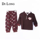 Fashion Kids Clothing Sets Baby Clothes Long Sleeve Pants 2Pc Children Suit