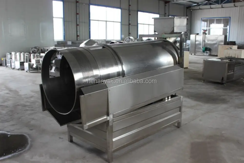 Stainless Steel Energy Efficient Fully Automatic Mixing Machine Snack Single Drum Flavoring Machine