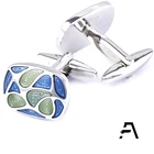 Custom Enamel Fingerprint Epoxy Cufflinks for Shirt