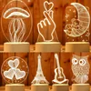 3D illusion led lamps 3d acrylic night light base oem artwork is welcomed send inquiry to get the design catalog