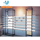 Optical Display Case Professional Modern Optical Display Glass Shelf LED for Eyewear Store Fixture