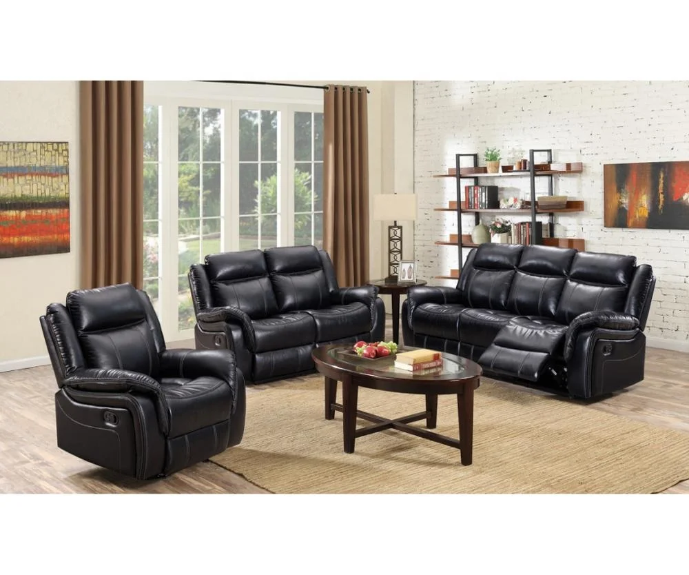 Modern Recliner Chair Functional Sofa Set 7 Seater Electric Recliner