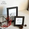 INTCO Hot Selling Wholesales Brown Color 4x6,5x7,6x8, 8x10 Wood Texture PS Picture Photo Frame