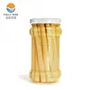 High quality canned white asparagus in brine in glass