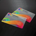 Customized printing transparent business visiting ID card