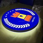 Factory price led light box used outdoor led letter round sign