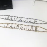 Luxury Gold Plated Full Diamond Name Collar Necklace Statement Letter Crystal Choker Necklace
Luxury Gold Plated Full Diamond Name Collar Necklace Statement Letter Crystal Choker Necklace