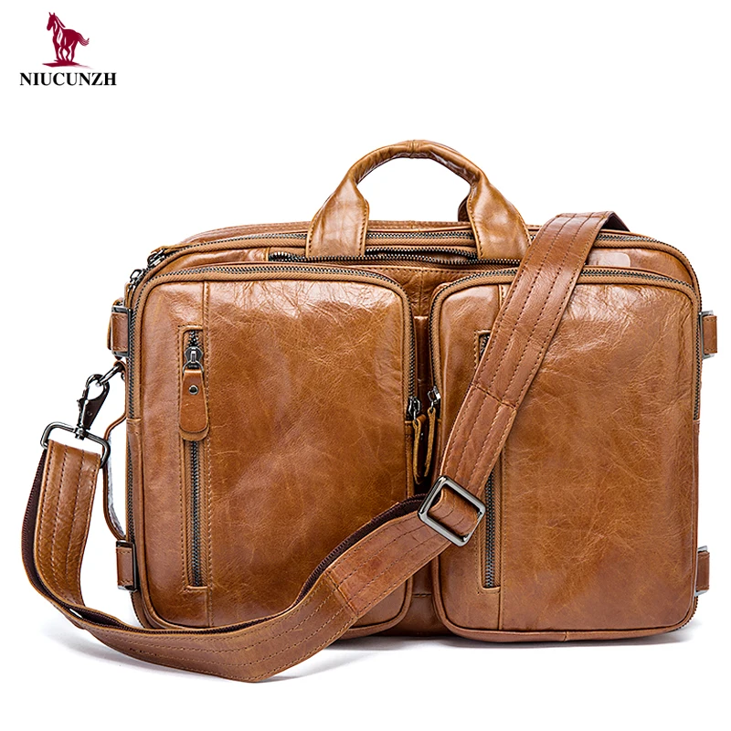 Mens Messenger Bag Vintage 100% Genuine Leather Large Laptop Briefcase Waterproof Multi-pocket Shoulder Bag For Business, Coffee,black
Mens Messenger Bag Vintage 100% Genuine Leather Large Laptop Briefcase Waterproof Multi-pocket Shoulder Bag For Business, Coffee,black