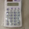 calculator white calculator 8 digits Plastic Material 8 Digit Dual Power Small Size Pocket Calculator for Children