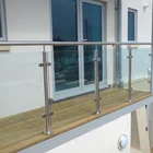 Modern design stainless steel balcony glass railing fitting