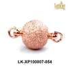 wholesale jewelry components rose gold plated metal brass ball crystal pave bracelet magnet clasp with loops for jewelry making