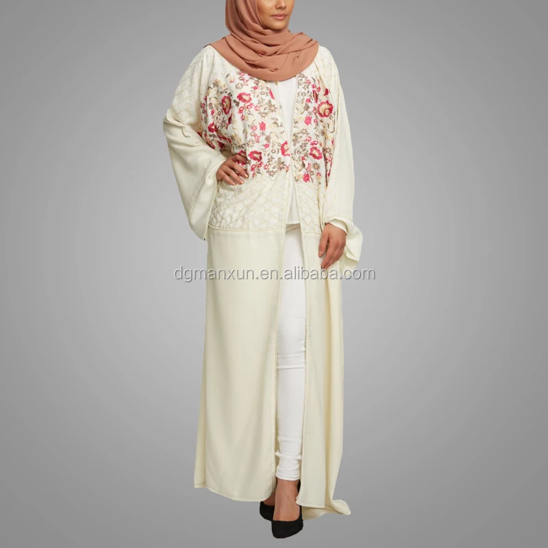2017 Embroidered muslim women long coats OEM Service muslim ladies abayas islamic clothing2.jpg