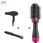 LDY Best Sales Hair Straightener Brush Professional 2 in 1 Hair Straightener Rotating Comb Brush