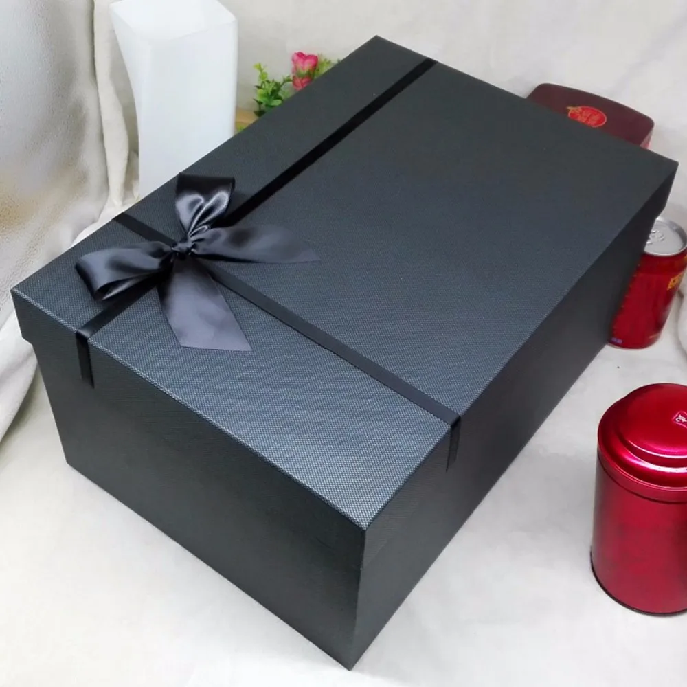 custom wedding dress box clothes packaging box with ribbon for