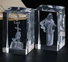 New Arrival Jesus 3d laser engraving religious crystal for Souvenirs gift