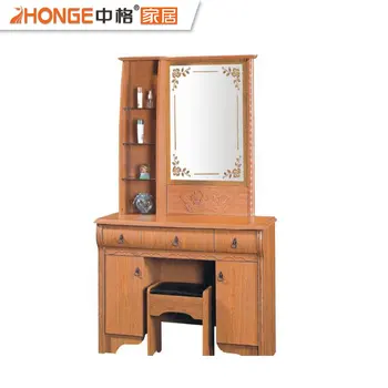 French Style Wood Vanity Pvc Dresser Wooden Mirrored Dresser With
