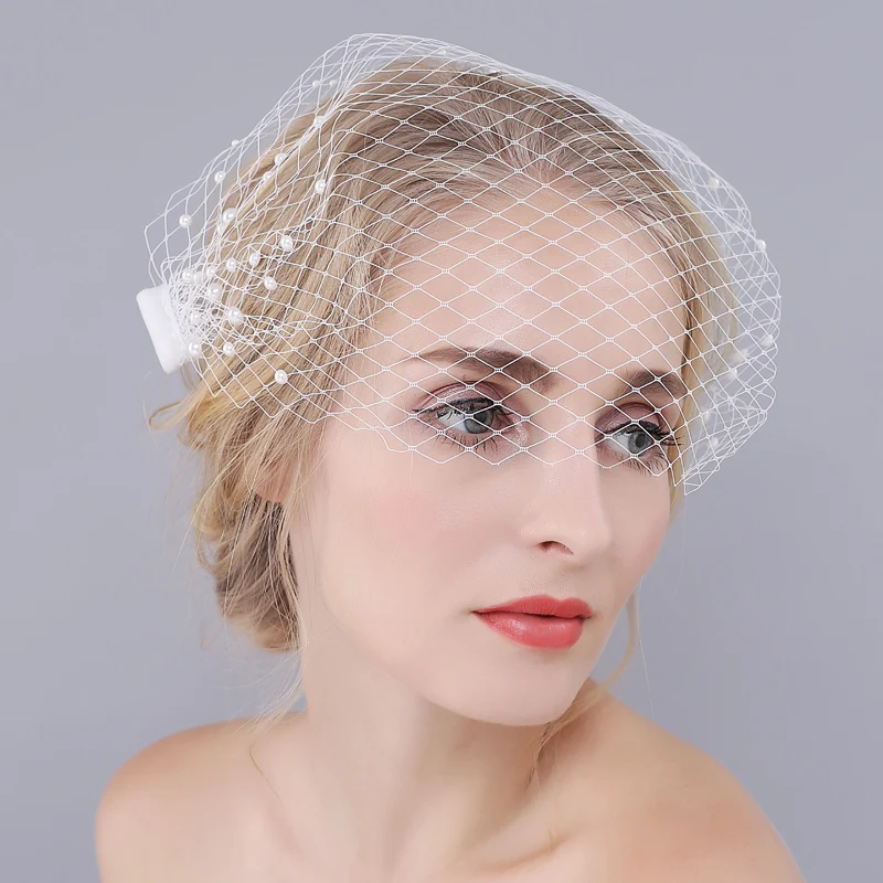 XINMEIJI Short pearl wedding veil and Accessories hijab birdcage sexy headpiece handmade bridal veil O920, White
XINMEIJI Short pearl wedding veil and Accessories hijab birdcage sexy headpiece handmade bridal veil O920, White