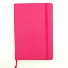 customizable pink plain note books, leather plain diary, pocket notebook