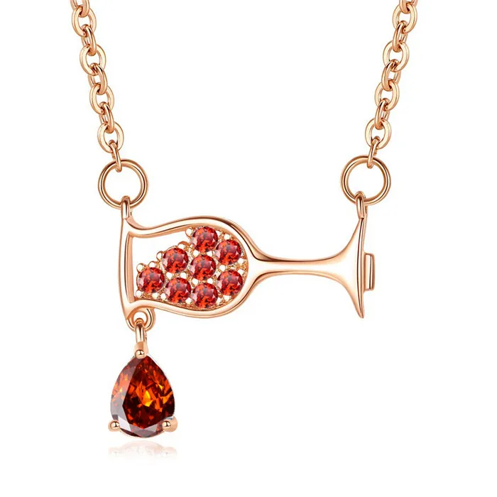 2019 new design Drop Crystal Zircon Wine Glass Pendant Necklace Women Luxury Necklace Christmas Gift For Women Birthday Jewelry
2019 new design Drop Crystal Zircon Wine Glass Pendant Necklace Women Luxury Necklace Christmas Gift For Women Birthday Jewelry