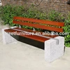 Outdoor furniture China wooden garden bench garden stone bench