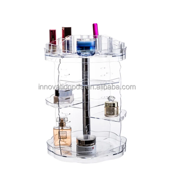 Plastic Spinning Cosmetic Organizer Lipstick Storage 360 Rotating Makeup Organizer, Clear or customized
Plastic Spinning Cosmetic Organizer Lipstick Storage 360 Rotating Makeup Organizer, Clear or customized