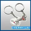 316L stainless steel heart lock and key couple keychain jewelry