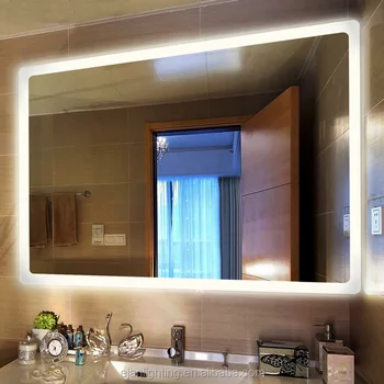 Hot Sale Hotel Illuminaed Bathroom Smart Led Lighted Vanity Mirror With Defogger - Buy Led ...
