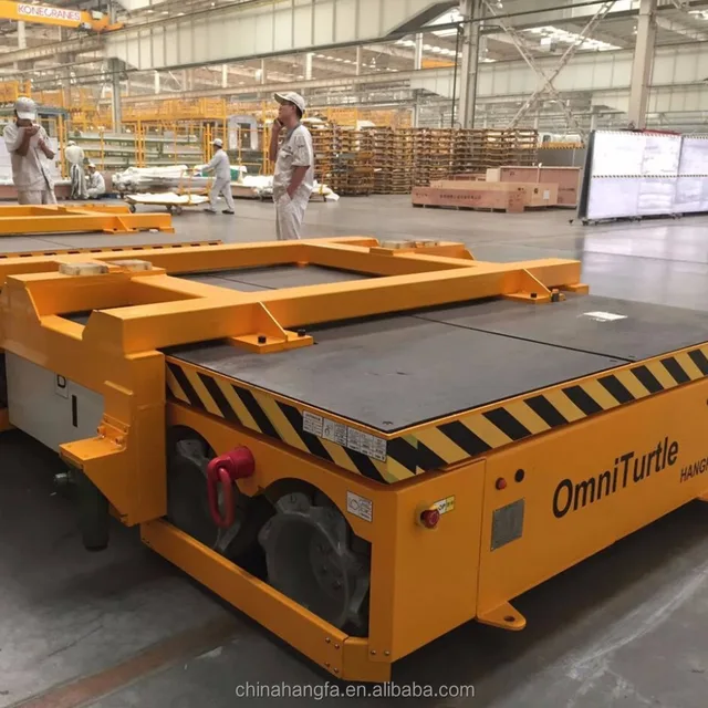 large cargo unmanned vehicle electric transfering flat vehicle truck