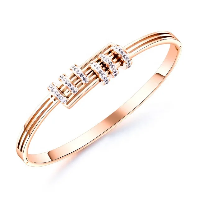 New Famous Design Jewelry Plated Rose Gold Bracelet 316L Stainless Steel Women Rose Gold Bangle
New Famous Design Jewelry Plated Rose Gold Bracelet 316L Stainless Steel Women Rose Gold Bangle