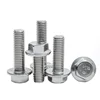 Stainless steel M4 DIN 6921 12 Point Hex Flange Bolt