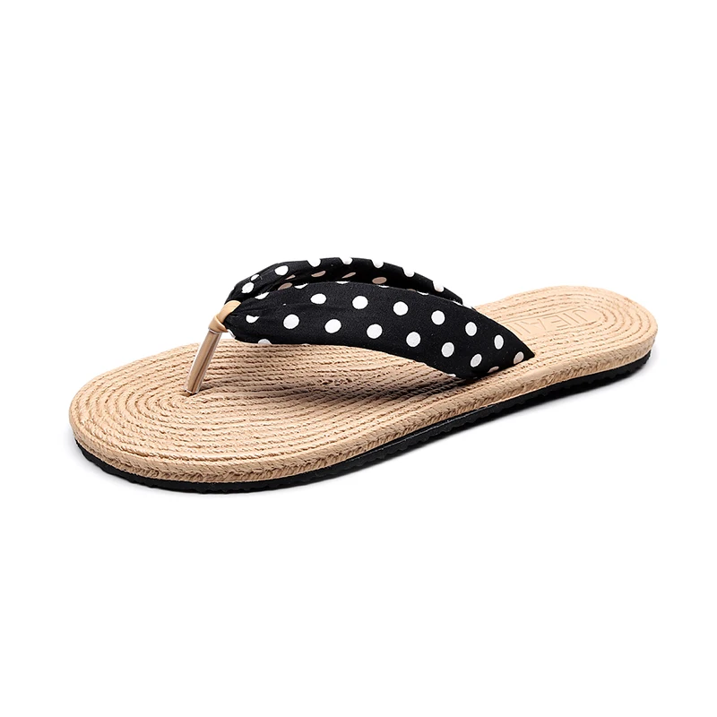 2019 Straw Sole Flip Flop House Shoes for Women Sliders Flip Flops beach slipper, Black
2019 Straw Sole Flip Flop House Shoes for Women Sliders Flip Flops beach slipper, Black
