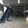 Flat Baffle Rubber Belt Conveyor System For Municipal Solid Waste Sorting