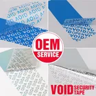 Custom Holographic Hologram Anti-Fake Anti-counterfeit Labels Paper Void Warranty Security Anti-theft Sticker