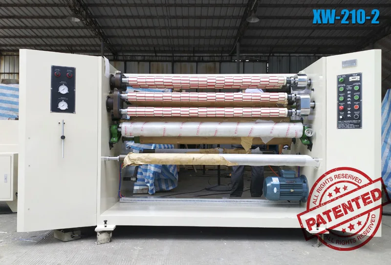 Patented Carton Packing Adhesive BOPP Tape Slitting Machine