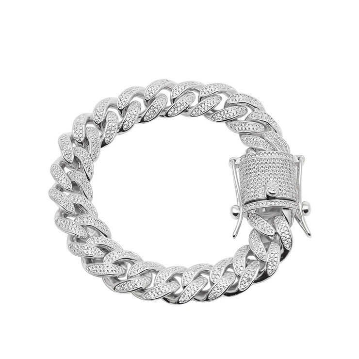 Hot Trend 18K Gold Plated Copper Jewelry CZ Stone Cuban Link Chain Bracelet
Hot Trend 18K Gold Plated Copper Jewelry CZ Stone Cuban Link Chain Bracelet