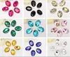 AAA Quality Colorful Wholesales Point Back Loose Oval Shapes Crystal Glass Beads for Jewelry Cloth Decorating Cheap