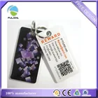 custom rectangle resin epoxy QR bar code scan me plastic key chain