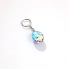 2019 Factory directly custom printing photo glass crystal keychain