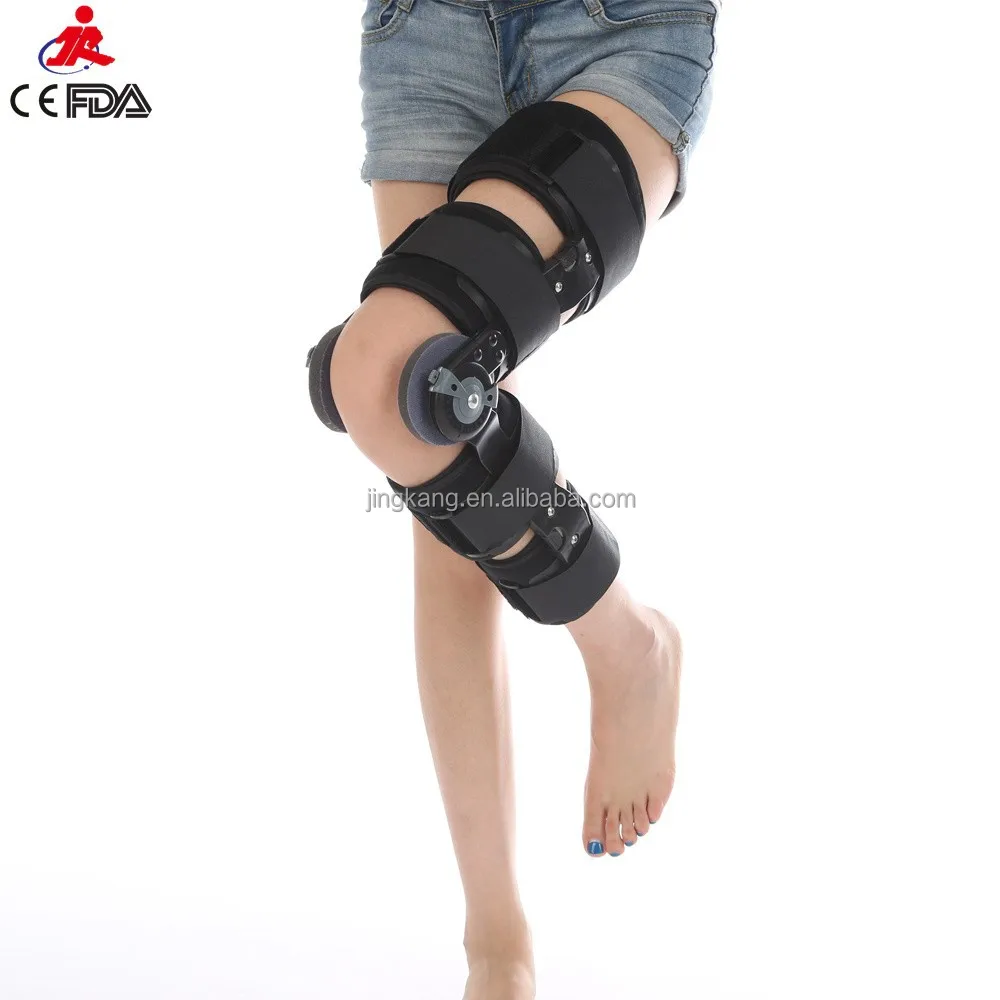 Ortopédica do joelho brace suporte joelho para joelho entorse do ligamento articulada médica fratura reabilitação pós-operatória