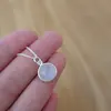 Silver necklace 925 sterling 2018 new design fashion 925 sterling silver blue moonstone jewelry