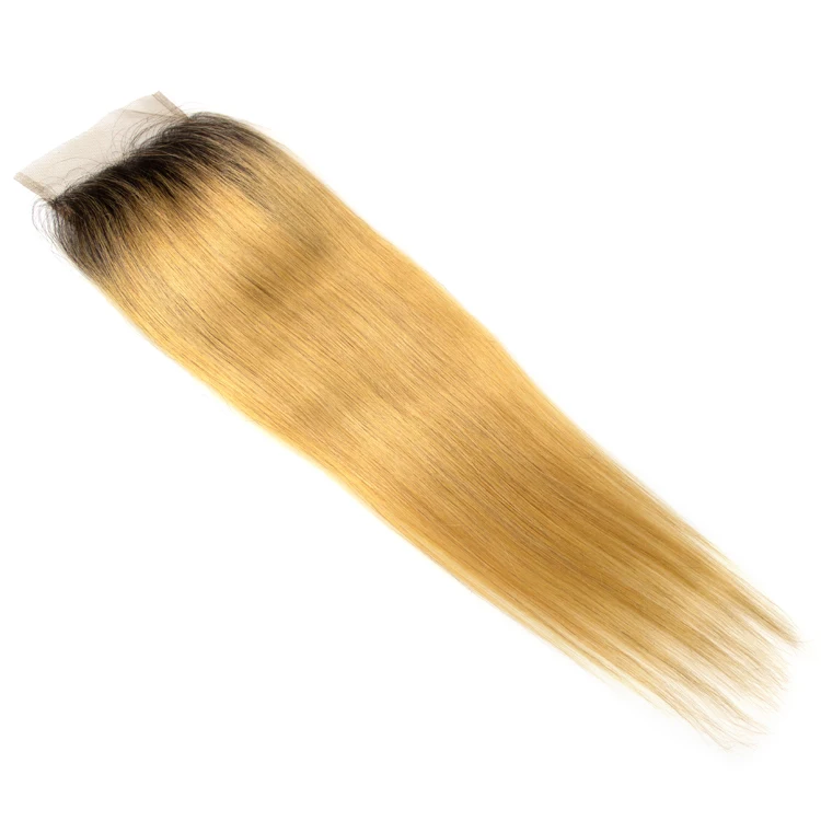 Highest Quality Weave Hair Color 30 1b 99j Color Lace Closure Two