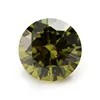AAA stone synthetic gemstone dark Olive cubic zirconia gemstone