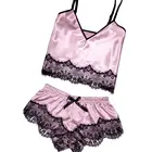 wholesale factory pajamas ladies pajamas silk pajamas set fashion nightwear sexy women sleepwear