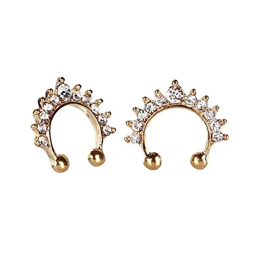 Wholesale False Nose Ring nose piercing Septum Cubic Crystal Faux Clip On Nose Hoop Ring, Black, gold, rose gold, silver
Wholesale False Nose Ring nose piercing Septum Cubic Crystal Faux Clip On Nose Hoop Ring, Black, gold, rose gold, silver