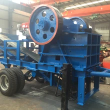 High Production Cement Mobile Jaw Crusher Plant Equipment For Metal Scrap