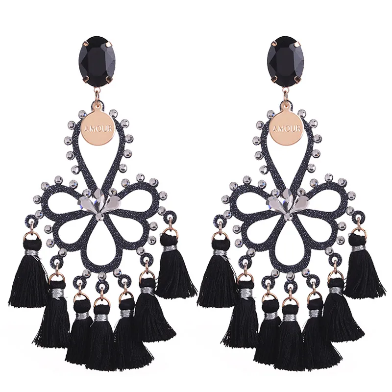 Sehuoran Resin Flower Earrings Small Tassel Earrings Women Hand Made Jewelry, 10 color
Sehuoran Resin Flower Earrings Small Tassel Earrings Women Hand Made Jewelry, 10 color