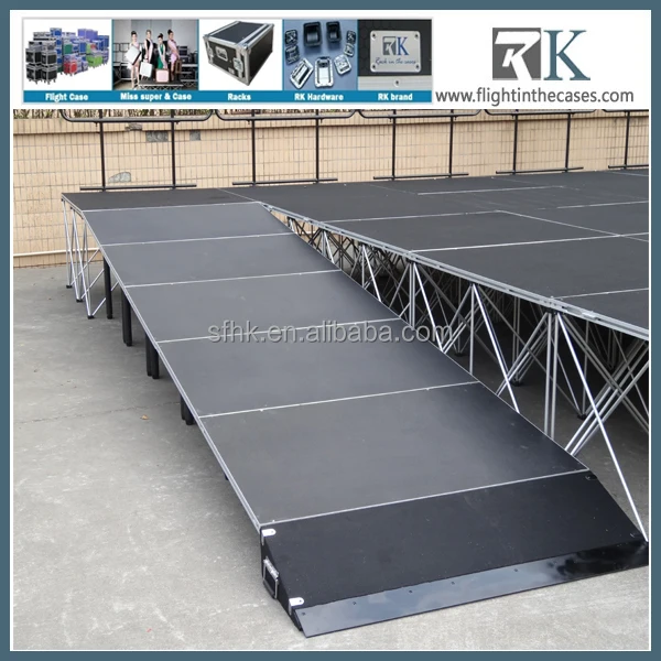 Durable catwalk show portable stairs for outdoor event