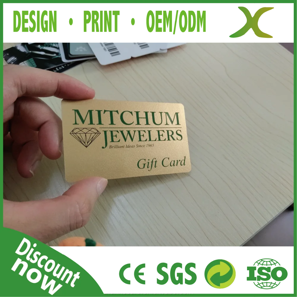 best material pvc gift card printing / printable membership